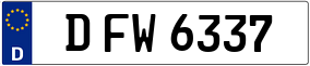 Truck License Plate